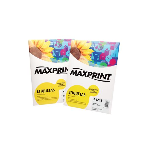Etiqueta para Impressora a Laser com 100 Folhas 215,9X279,4 492219 - Maxprint - Maxprint