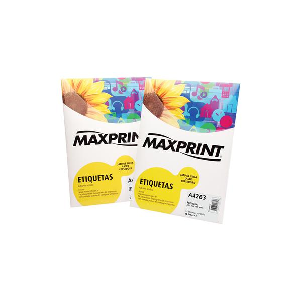 Etiqueta para Impressora a Laser com 100 Folhas 50,8X101,6 492190 - Maxprint - Maxprint