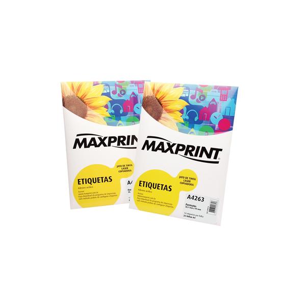 Etiqueta para Impressora a Laser com 100 Folhas 33,9X101,6 492185 - Maxprint - Maxprint