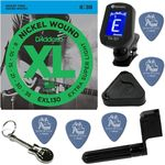 EXL130 Daddario Cordas De Guitarra 08 Extra Super Light + Kit De Acesórios IZ2