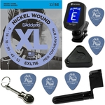 EXL116 Daddario Cordas De Guitarra 011 052 Híbrido + Kit De Acesórios IZ2
