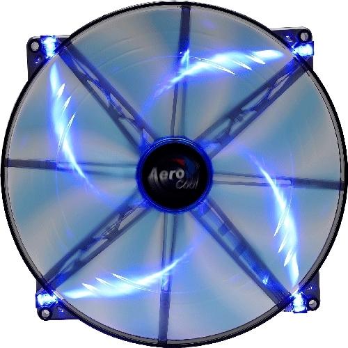 Fan Cooler 200MM Aerocool LED Silent Master Blue EN55642 - Aerocool