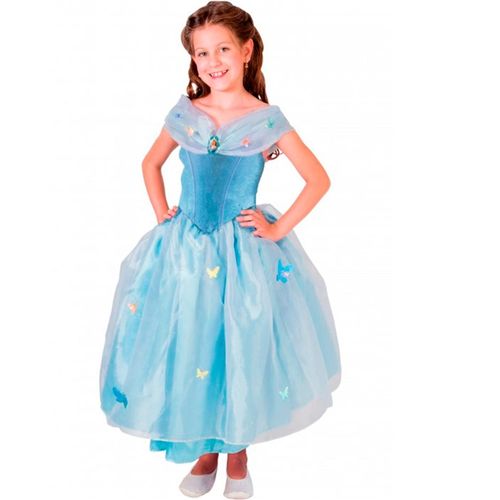 Fantasia Cinderela Infantil Luxo Princesas Disney