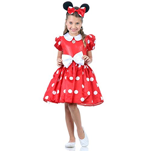 Fantasia Minnie Disney Infantil Vermelha G