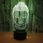 Feito sob encomenda da imagem Buddha no toque escurecimento LED luzes 3D banco escola do jardim de infância criativo personalizado presente de Natal