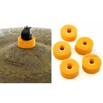 Feltros Rubber Wheel Kit com 10 Feltros (Laranja) para Estante de Prato com 15mm de Espessura