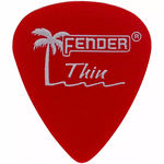 Fender Palheta California Clear Fina Vermelha (pct/12)