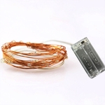 Fio de cobre fio 2 2AA caixa da bateria de fio de cobre de luz vermelha string String