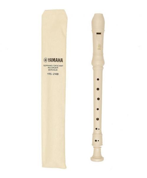 Flauta Doce Barroca Soprano em Abs Yrs24b Yamaha C/ Estojo