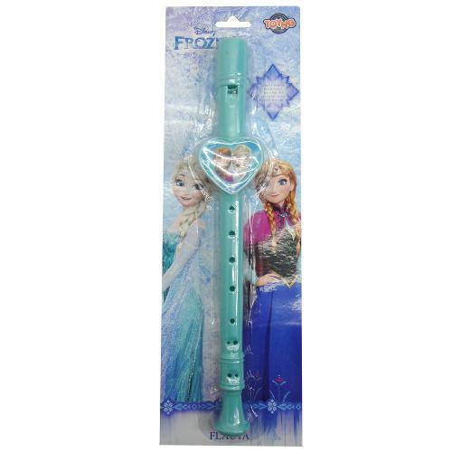 Flauta Doce Frozen Disney Brinquedo Infantil Musical Azul - Mix8 613265