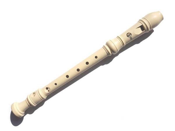 Flauta Doce Soprano Germânica Custom Sound CFL-1 - Creme