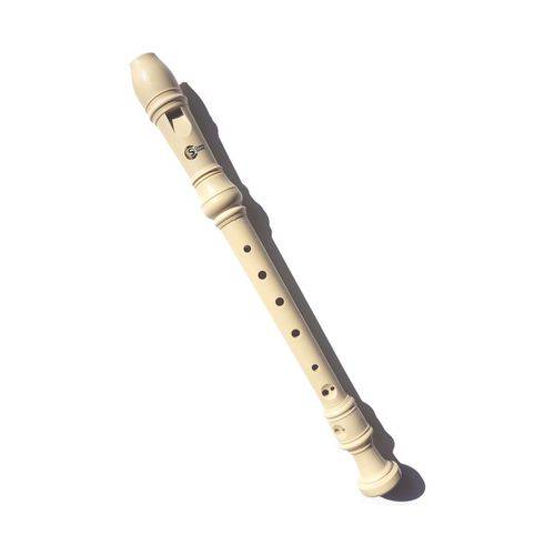 Flauta Doce Soprano Germânica Custom Sound CFL 1 VW Creme