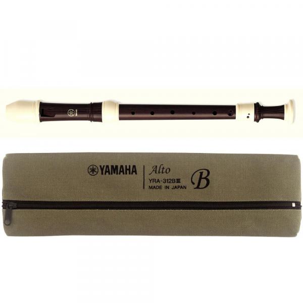 Flauta Doce Yamaha Contralto Barroca YRA 312 BIII