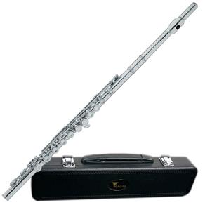 Flauta Eagle FL03N Niquelada Transversal em Dó + Case Luxo