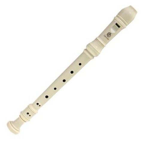 Flauta Giannini Gfd 24 B Doce Barroca+vareta Limpeza+bag Cor Ivory White
