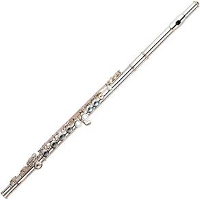 Flauta Prateada Transversal em C com Chave MI-E Benson BFT-S