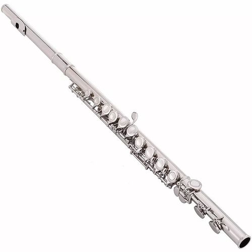 Flauta Transversal Niquelada com Estojo