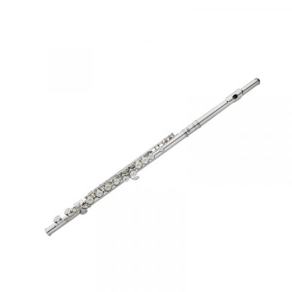 Flauta Transversal Vogga VSFL702 Prateada com Afinação em Dó e Case ABS