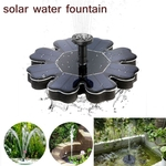 Floating Water Pump Solar Fountain Flor-forma para Birdbath Exterior Jardim Decoração Fonte