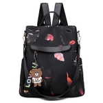 Bag Impressão Feminino Multifuncional impermeável Moda Viagem Backpack