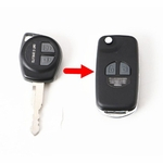 Folding chave remoto Caso Shell para Suzuki Jimny SX4 Swift 2 Botão aleta com Botão Pad