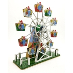 Folha de flandres Nostalgic Clockwork Cadeia Fotografia Toy Prop Ferris Wheel MS488B