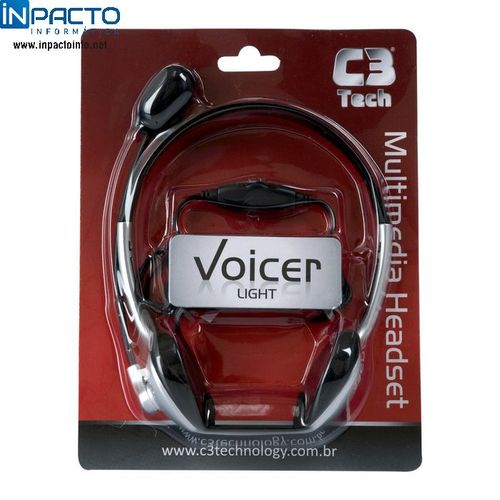 Fone C/microfone Voicer Light C3tech