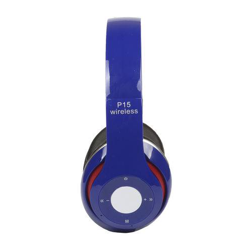 Fone de Ouvido Bluetooth P15 - Azul