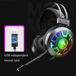 Mshop Fone De Ouvido Com Microfone 7.1 Surround Sound Noise Reduction Mic On-fone Controle Luzes Led Rgb Professional Pc Gaming Headset Gaming Headphones