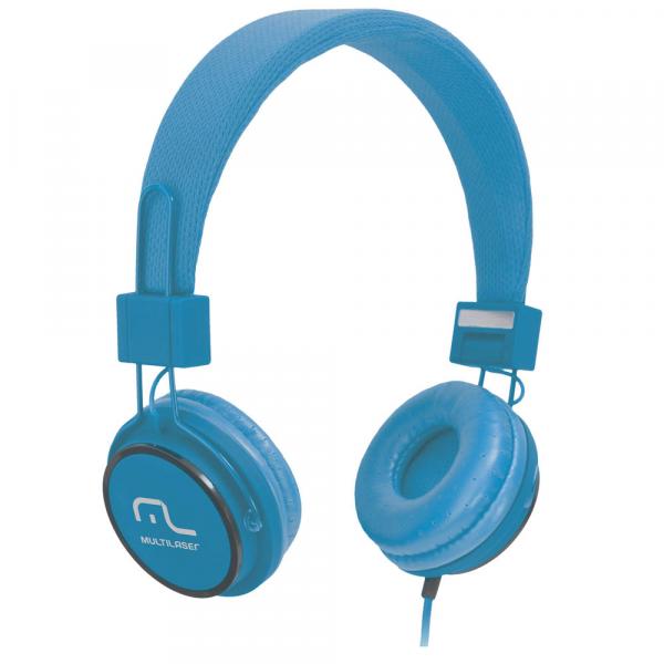 Fone de Ouvido com Microfone Headfun Azul P2 PH089 - Multilaser