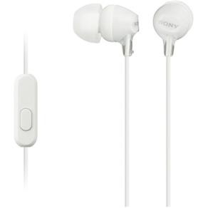 Fone de Ouvido Estéreo Intra-Auricular com Microfone Mdrex15Ap Branco Sony - Branco