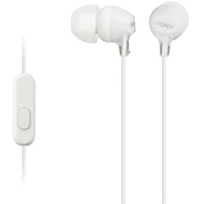 Fone de Ouvido Intra Auricular Sony MDR-EX15AP/W Branco