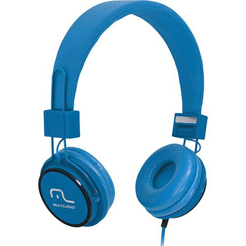 Fone de Ouvido Multilaser Fun PH89 Supra Auricular Azul com Microfone para Celular