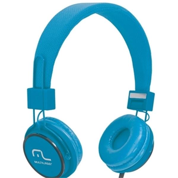 Fone de Ouvido Multilaser Ph089 Headfun P2 com Microfone Azul