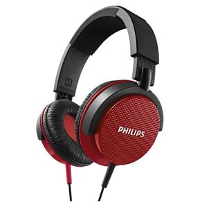 Fone de Ouvido Philips Shl3100Rd/00 - Dobrável - Vermelho