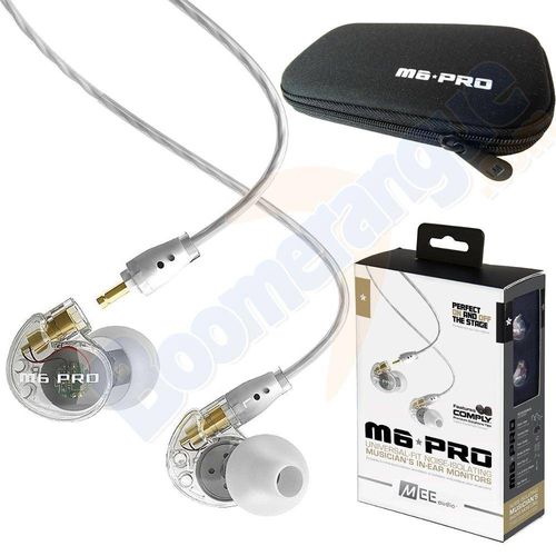 Fone Ponto Monitor Retorno de Ouvido M6 Pro Mee Audio Branco