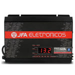 Fonte Automotiva Jfa 60a 3000w Sci Carregador Bateria Bivolt Display Led Voltímetro Amperímetro