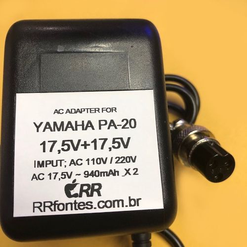 Fonte Carregador 17,5V para Mixer Mesa de Som Yamaha Pa-20 Mg 124c 124cx 124-fx Mw12cx