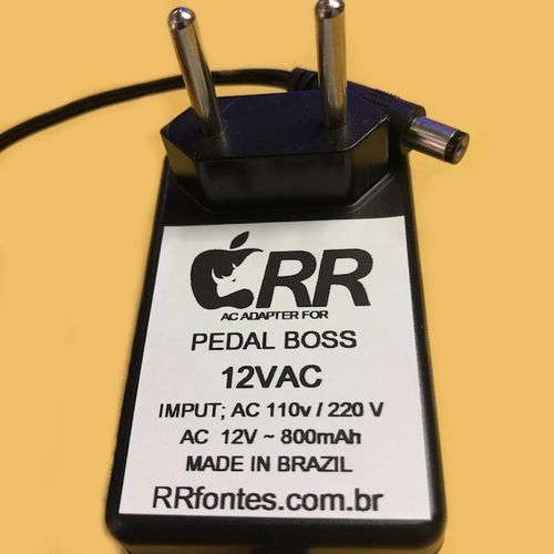 Fonte Carregador 12v para Pedal Pedaleira Roland Gr-09 Sintetizador Guitarra