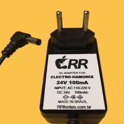 Fonte Carregador 24v para Pedal Pedaleira Electro Harmonix Deluxe Memory Man e Q-Trons