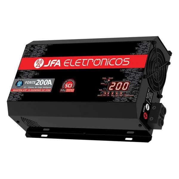 Fonte Carregador Bateria JFA 200A Bivolt Automatico Display