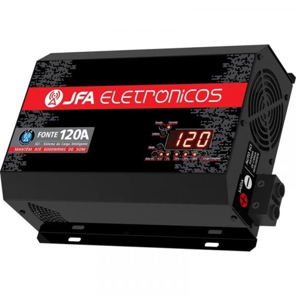 Fonte Carregador Bateria JFA 120A Bivolt Automatico Display