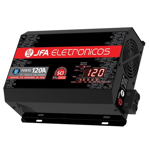 Fonte Carregador Bateria Jfa 120a Bivolt Automatico Display