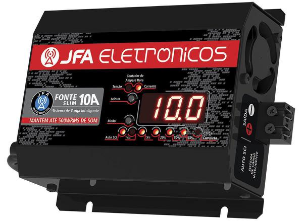 Fonte Carregador de Bateria JFA 36A Bivolt Automatico