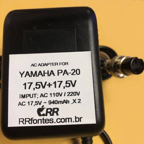 Fonte Carregador 17,5V para Mixer Mesa de Som da Yamaha Compativel ao Pa20