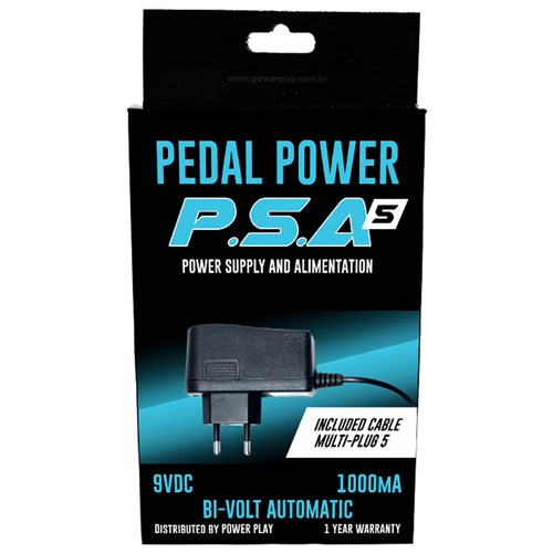 Fonte para 5 Pedais Power Play PSA 5 9v P4 1000ma