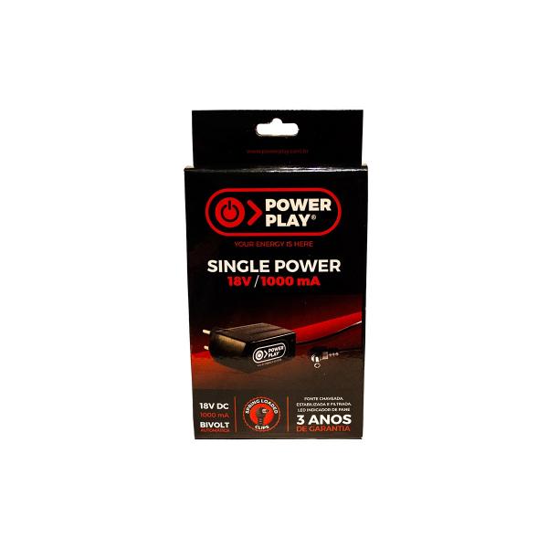 Fonte para Pedais Single Power 18V 1AMP Power Play