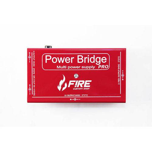 Fonte Pedal Power Bridge Pro Vermelha Fire Custom Shop