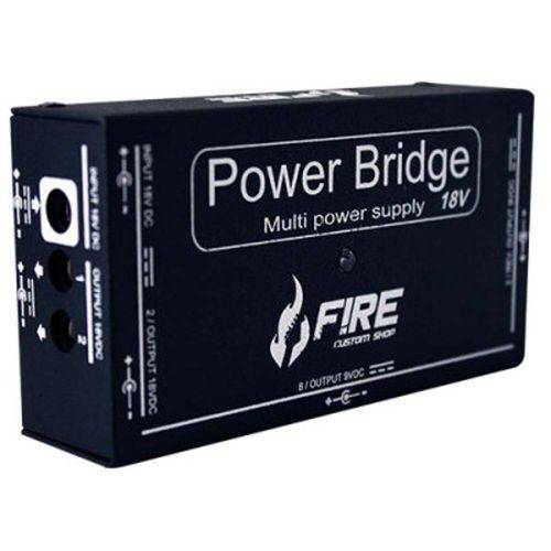 Fonte Power Bridge 18v 10 Saídas 9v e 2 18v 1a Preta - Fire