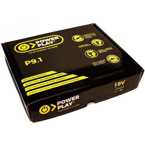 Fonte Power Play Power 9v 2000ma P9.1